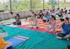 जिल्हा न्यायालयात आंतरराष्ट्रीय योग दिन